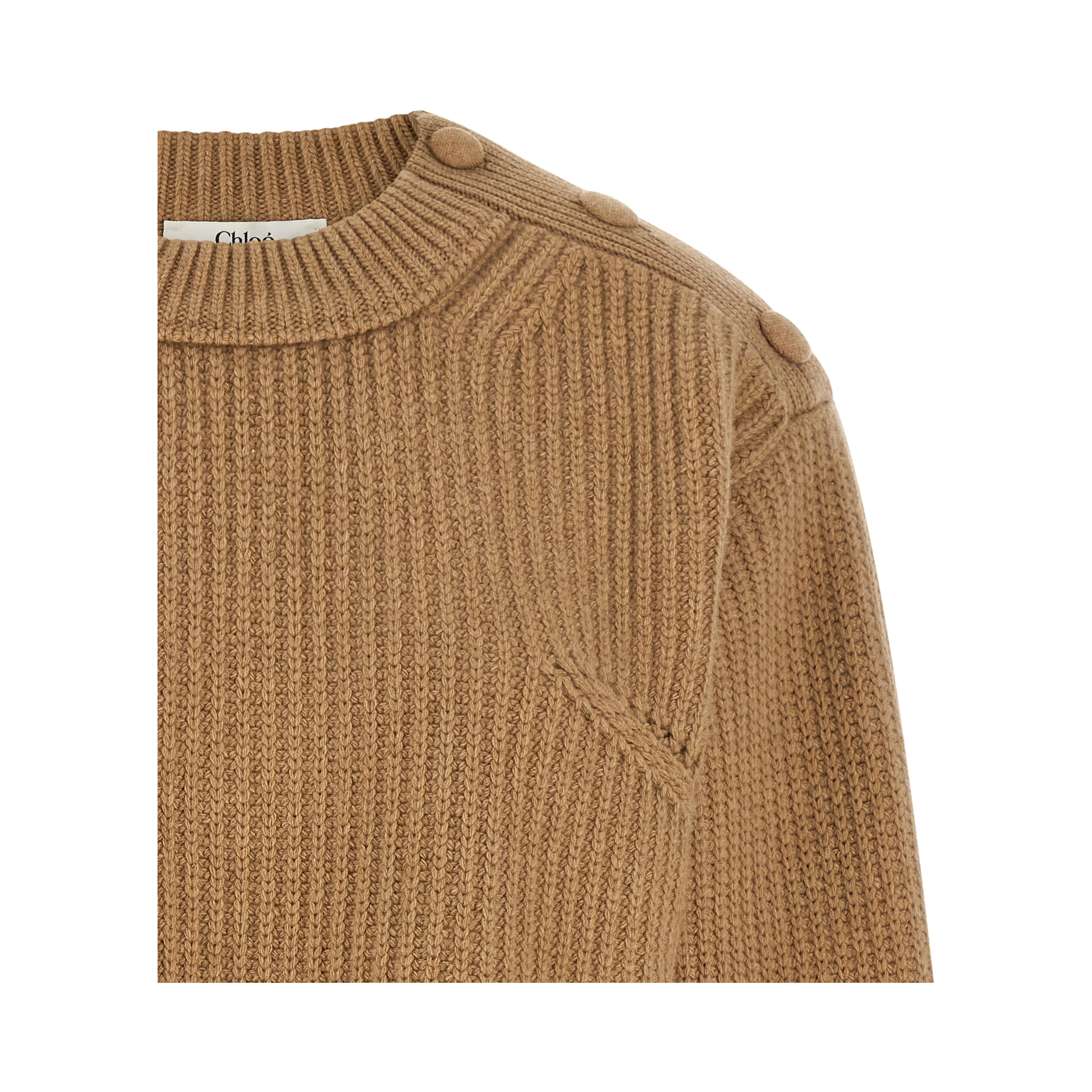 Beige Wool Cardigan