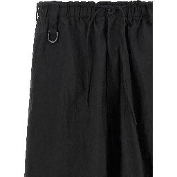 Black Polyamide Cargo Pants