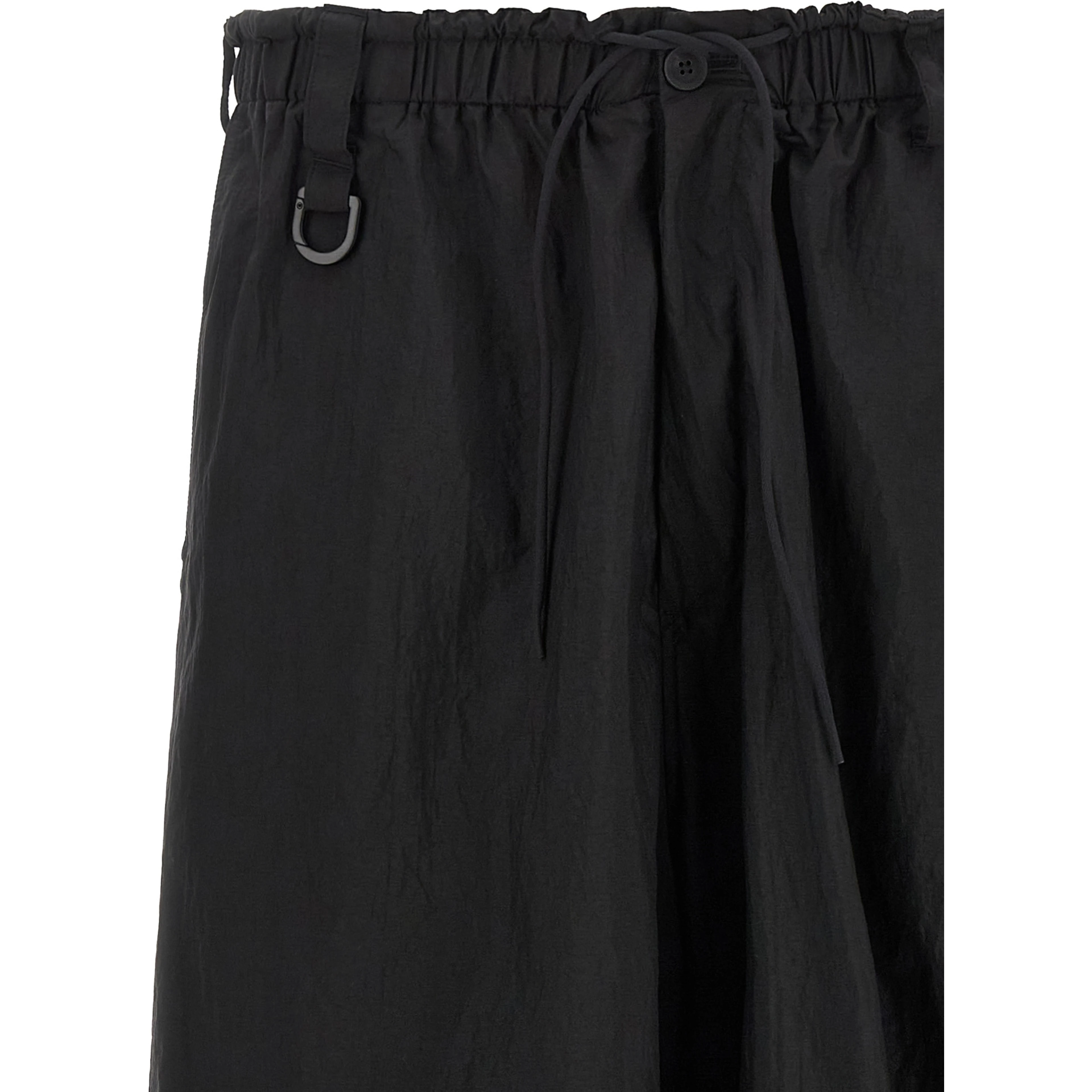Black Polyamide Cargo Pants
