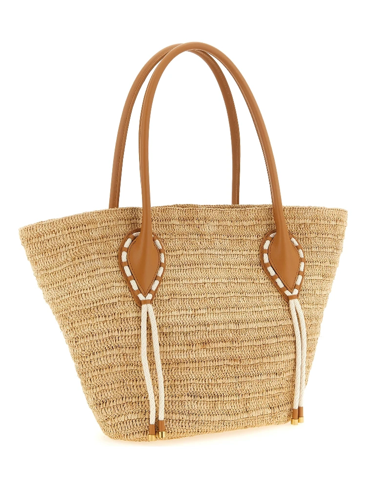 Beige Raffia Tote Bag alternative