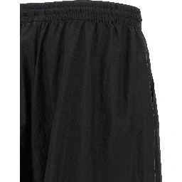 Black Polyamide Athletic Pants