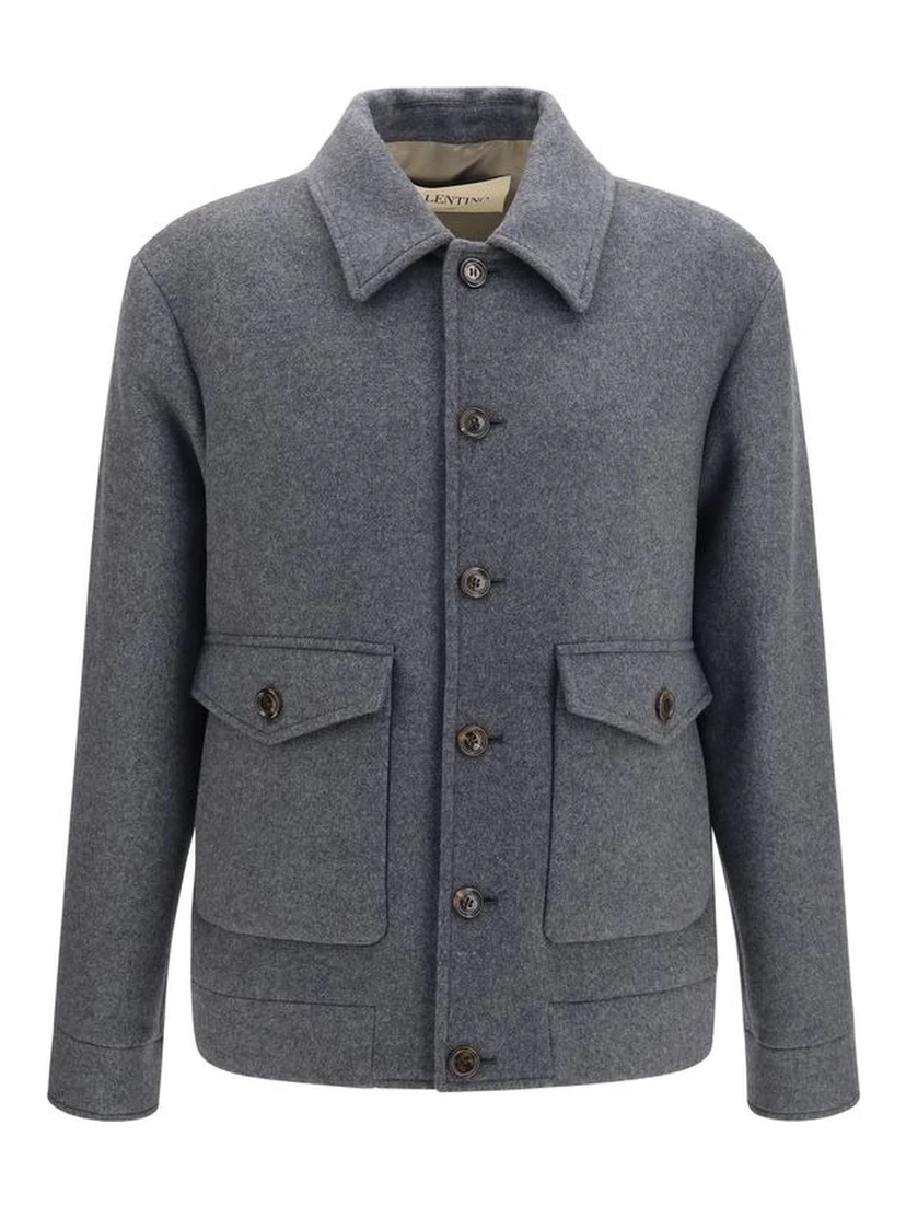 Gray Wool Oves Aries Jacket