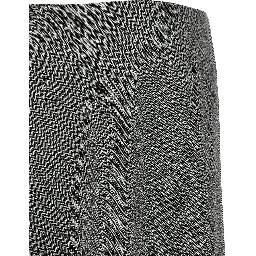 Gray Viscose Mini Skirt