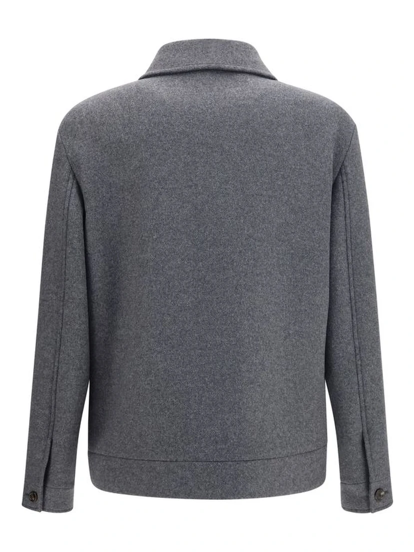 Gray Wool Oves Aries Jacket