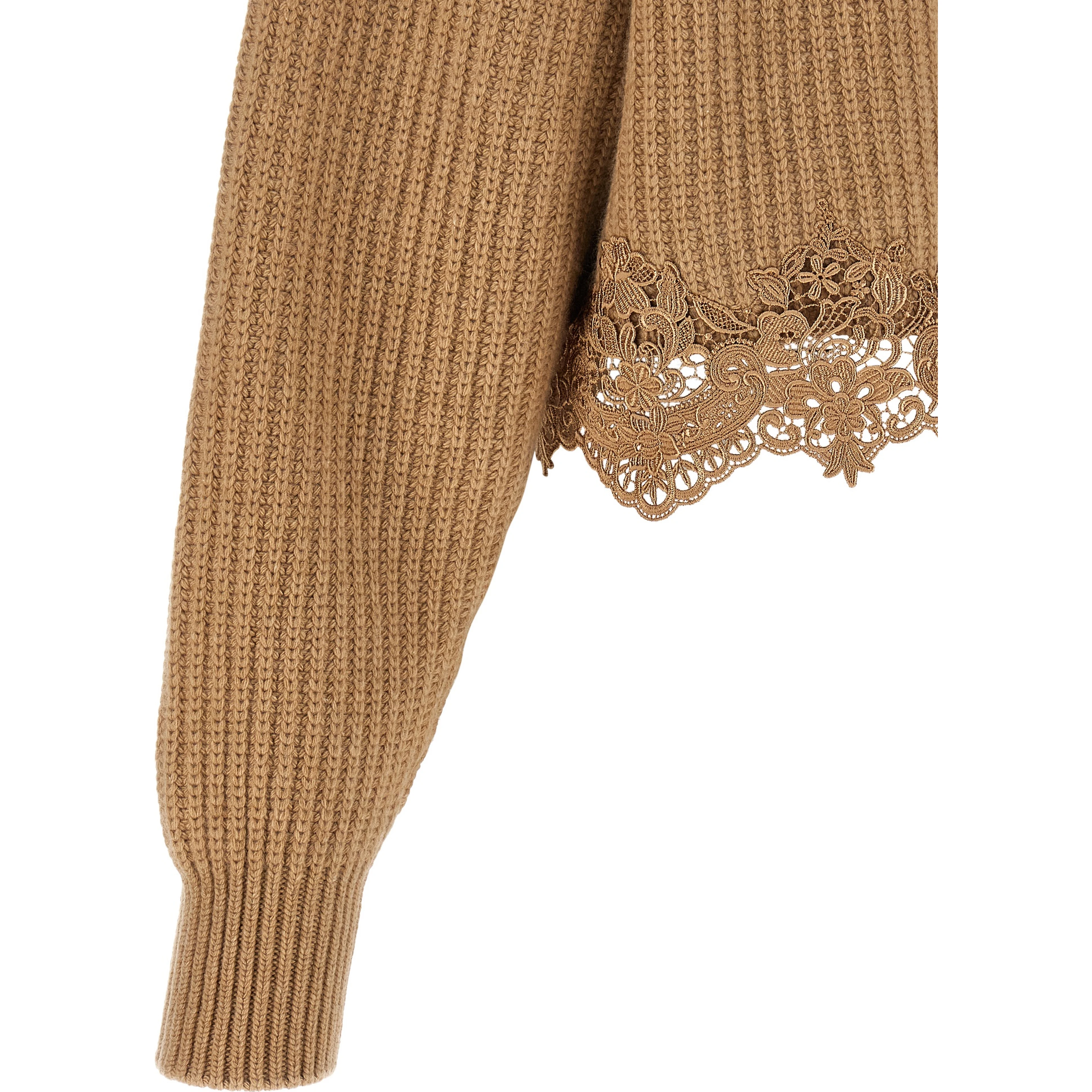 Beige Wool Cardigan