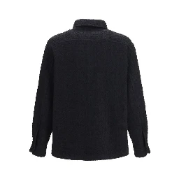 Black Cotton Full-Length Jacket