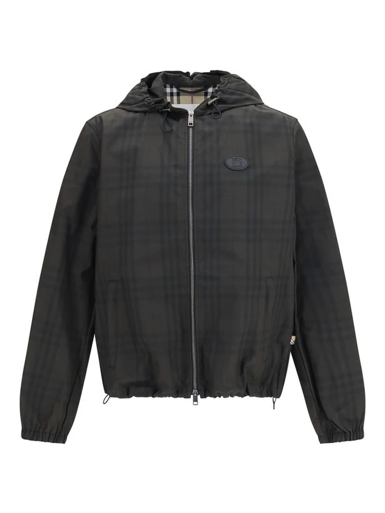 Brown Cotton Shell Jacket
