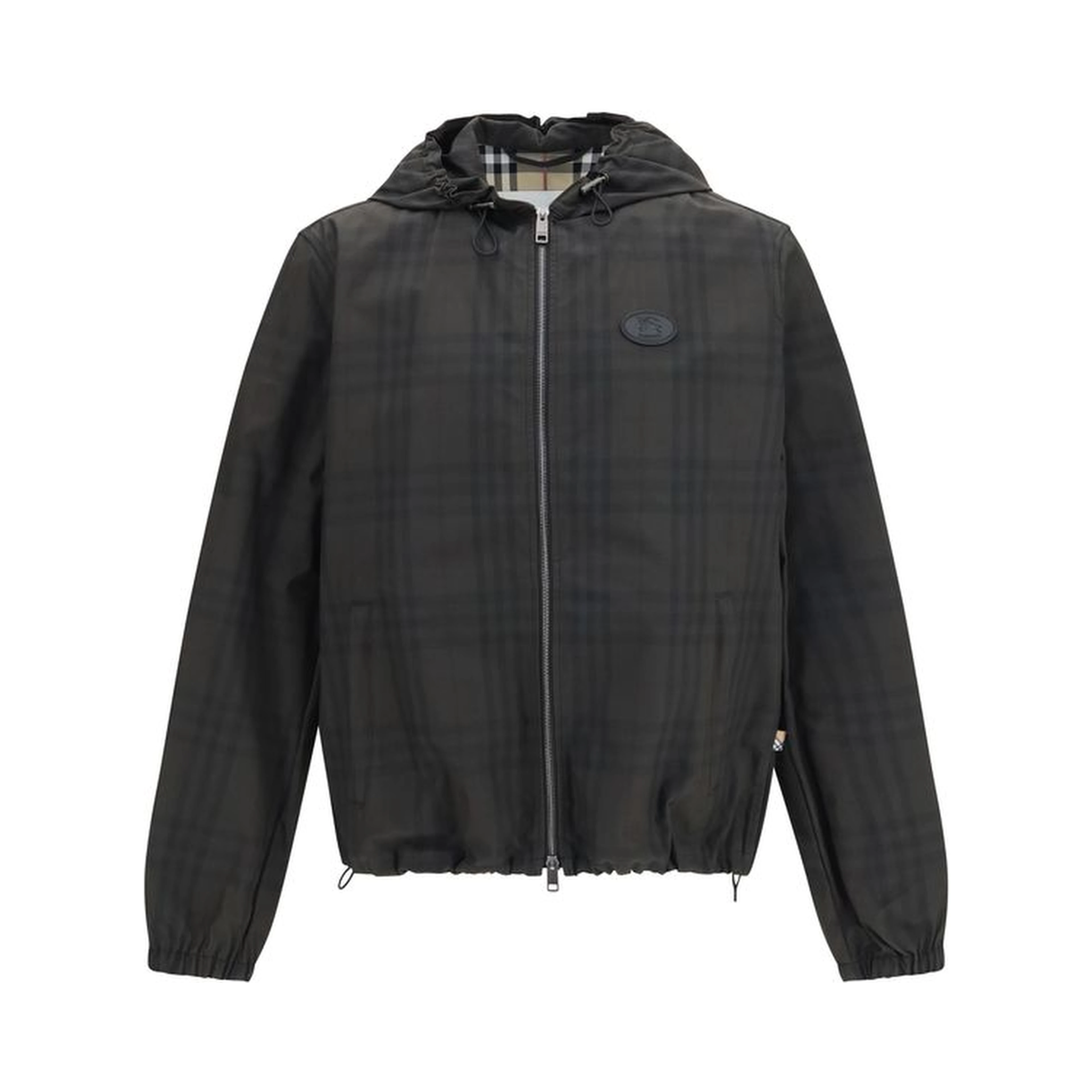 Brown Cotton Shell Jacket