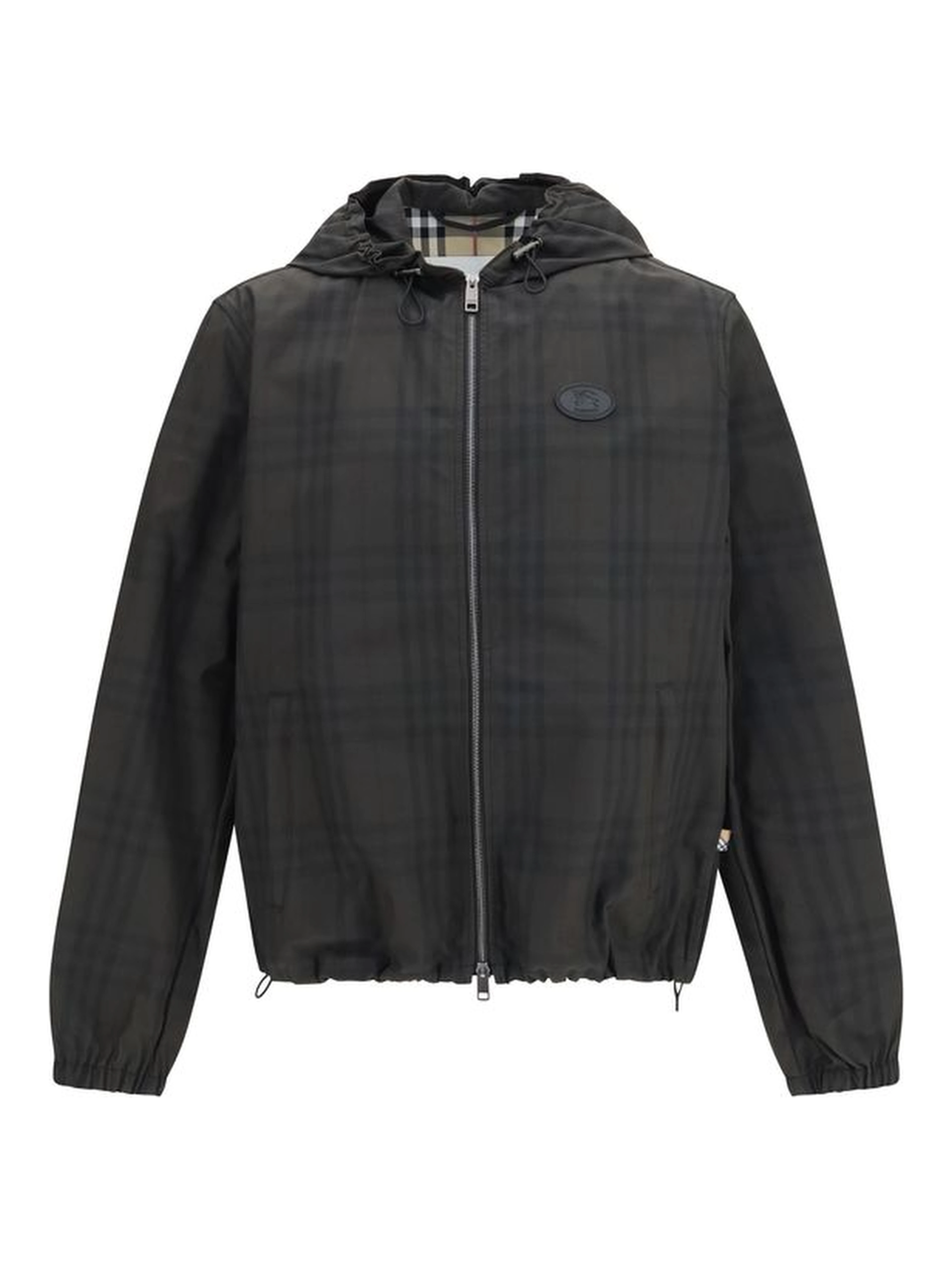 Brown Cotton Shell Jacket