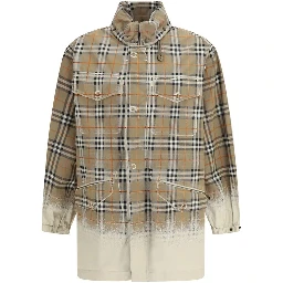Beige Cotton Parka