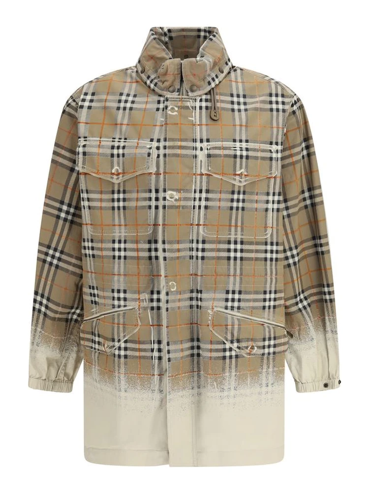 Beige Cotton Parka
