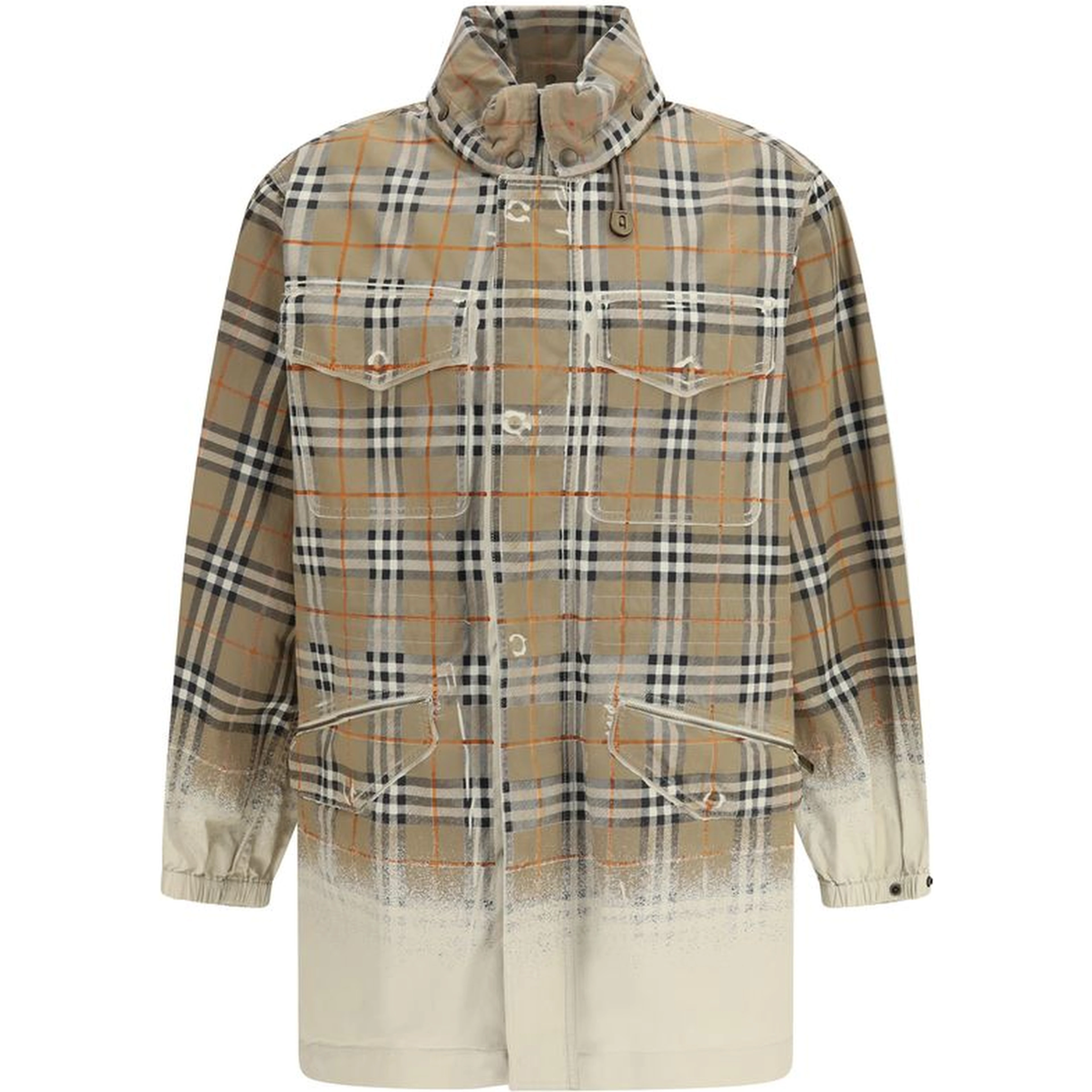 Beige Cotton Parka