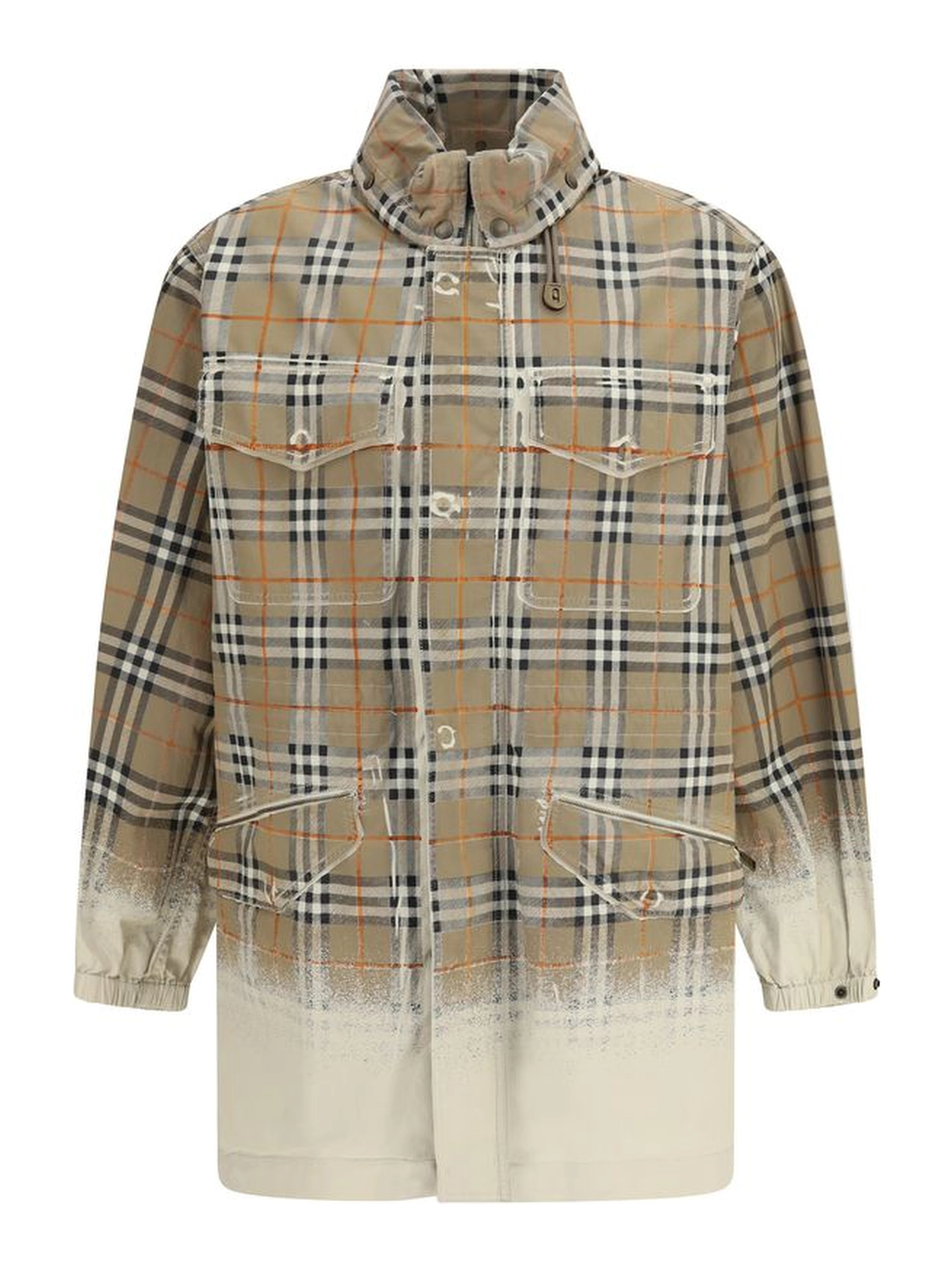 Beige Cotton Parka