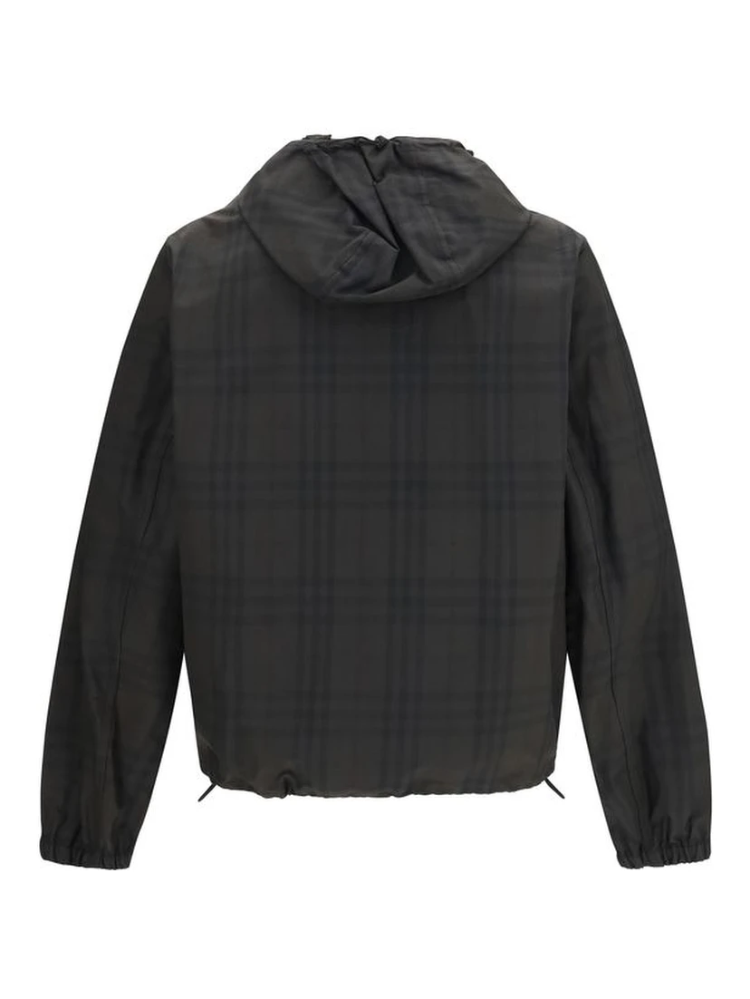 Brown Cotton Shell Jacket