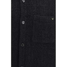 Black Cotton Full-Length Jacket