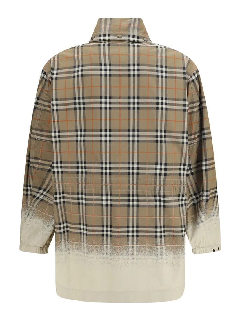 Beige Cotton Parka