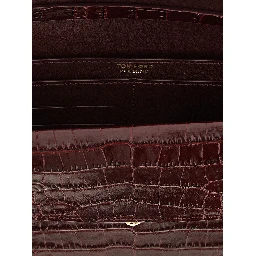 Bordeaux Calfskin Clutch Bag