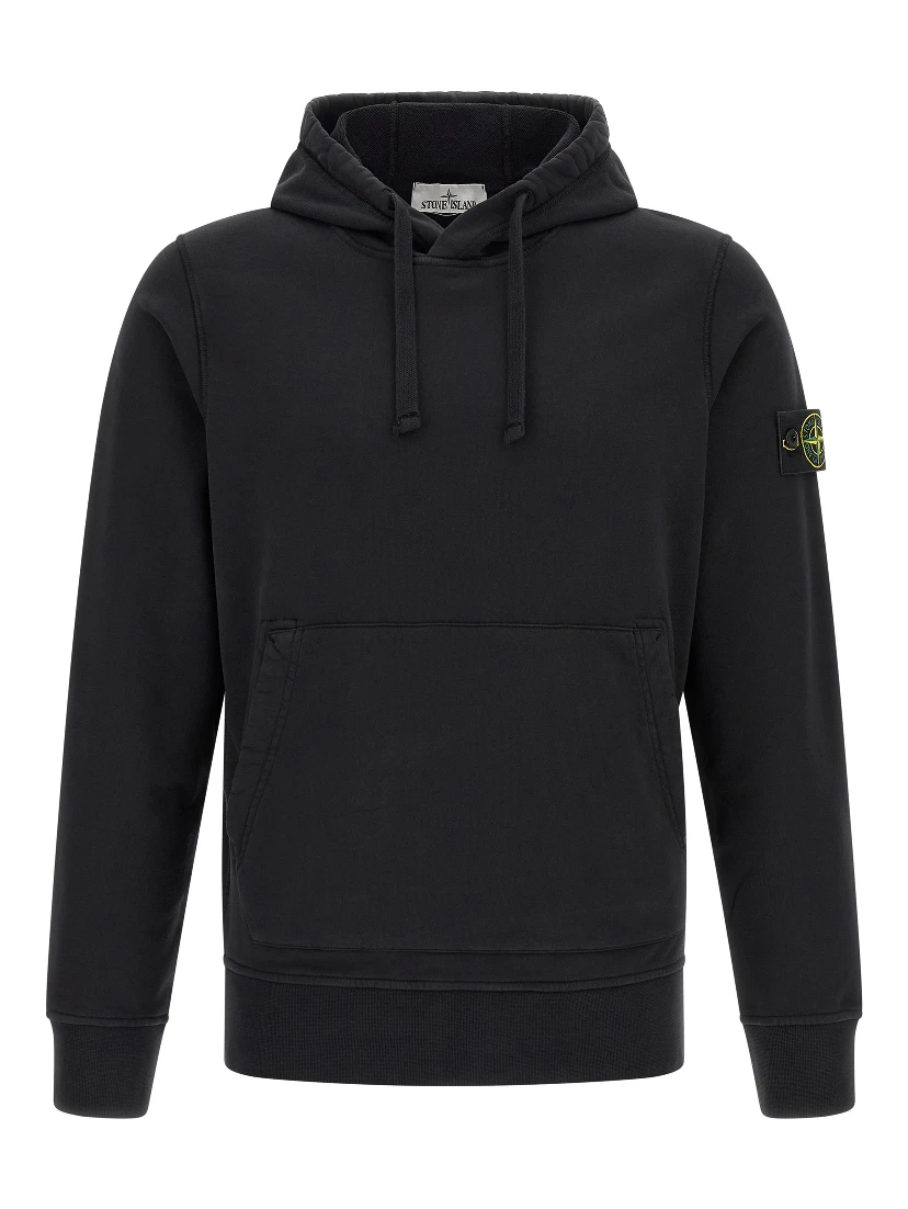 Black Cotton Sweatshirt