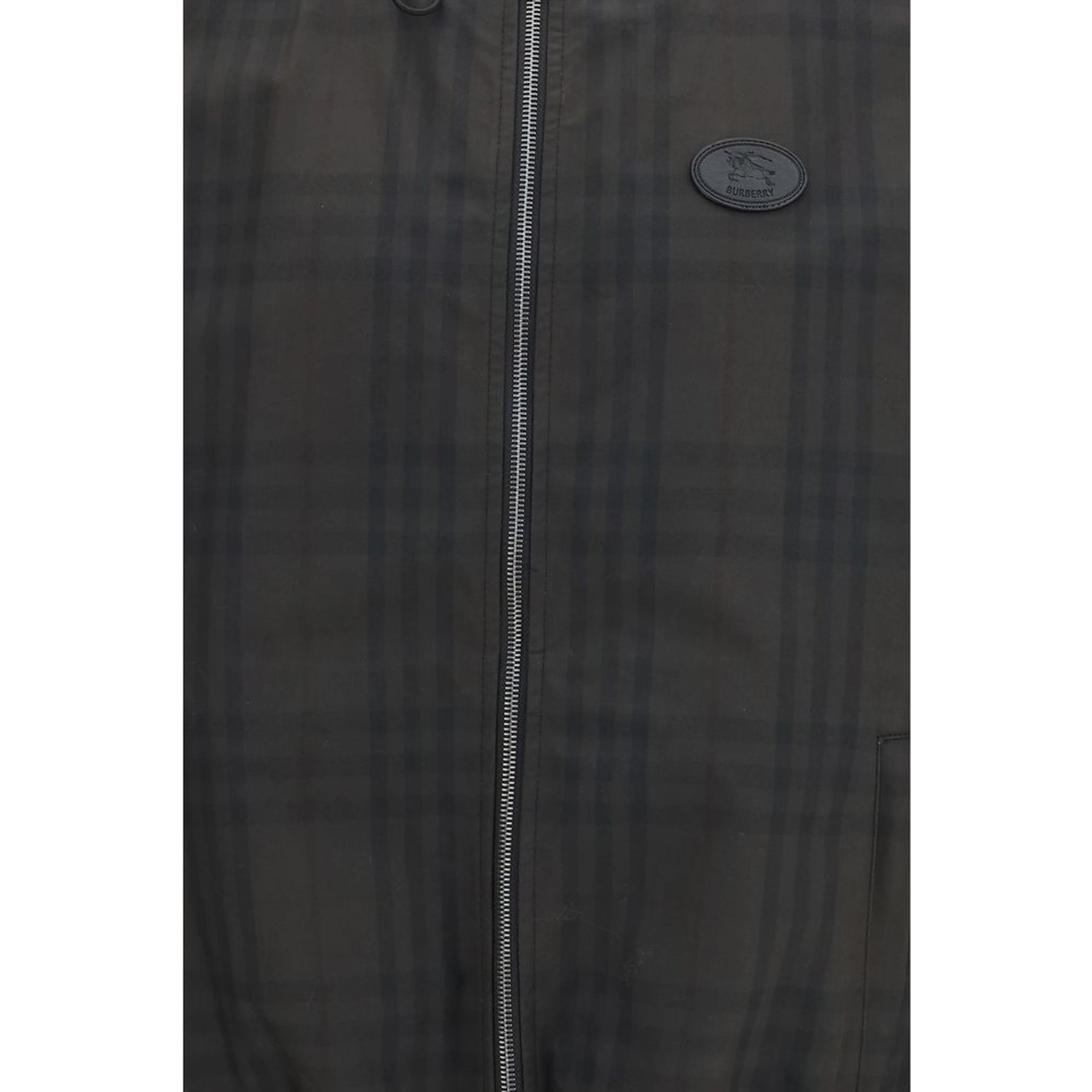 Brown Cotton Shell Jacket