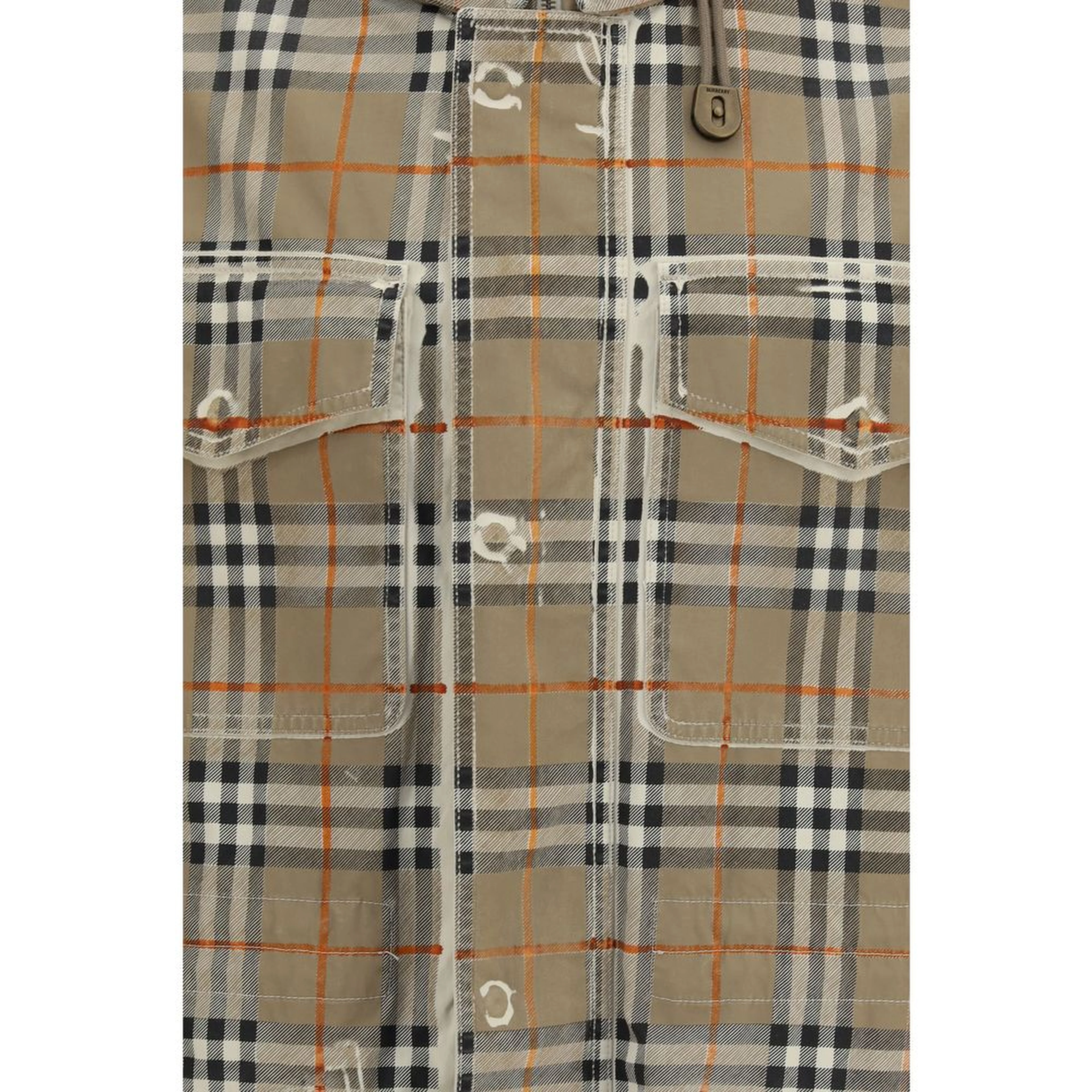 Beige Cotton Parka