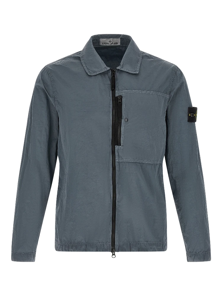 Gray Polyamide Blouse