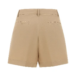 Brown Cotton Bermuda Shorts