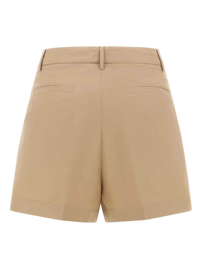 Brown Cotton Bermuda Shorts