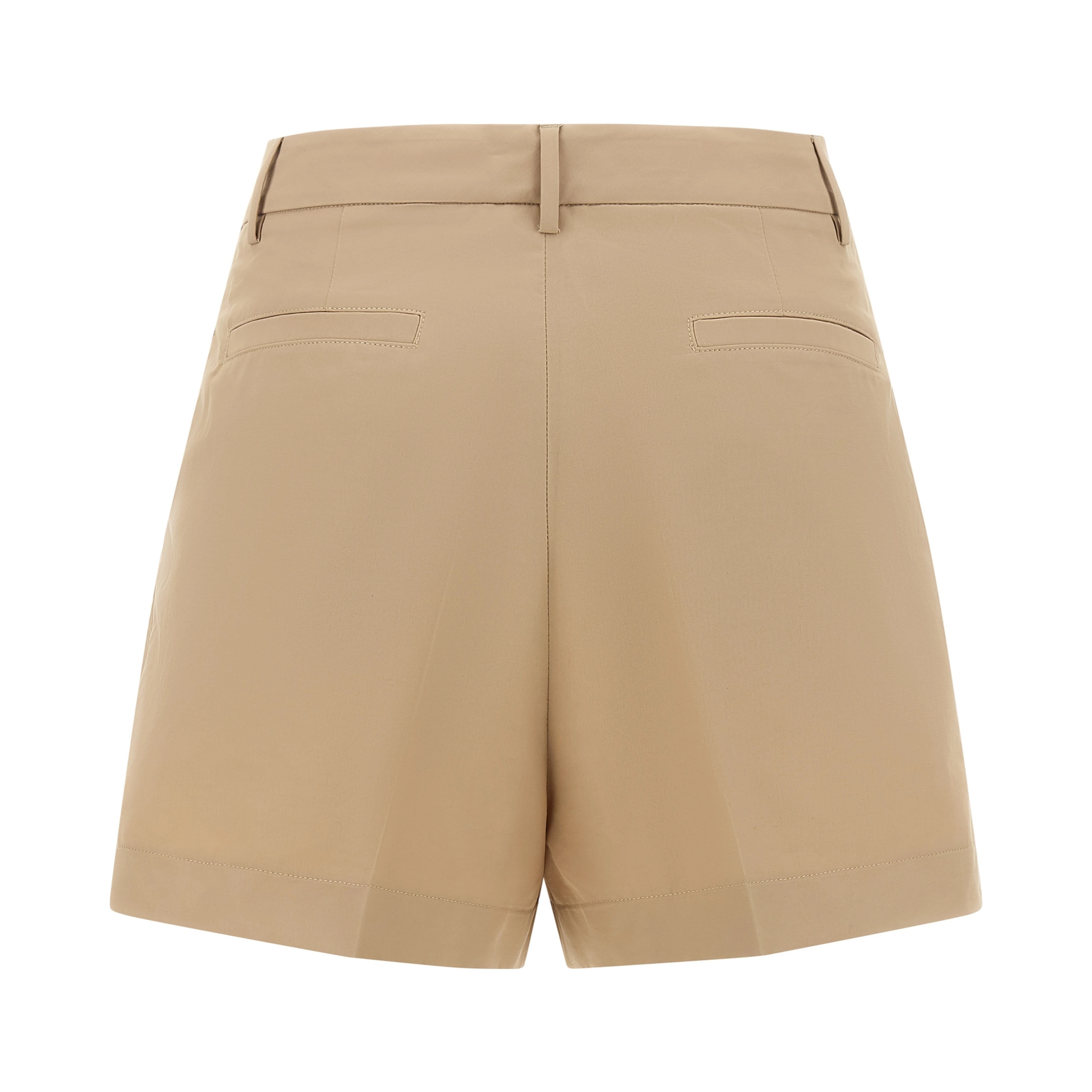 Brown Cotton Bermuda Shorts