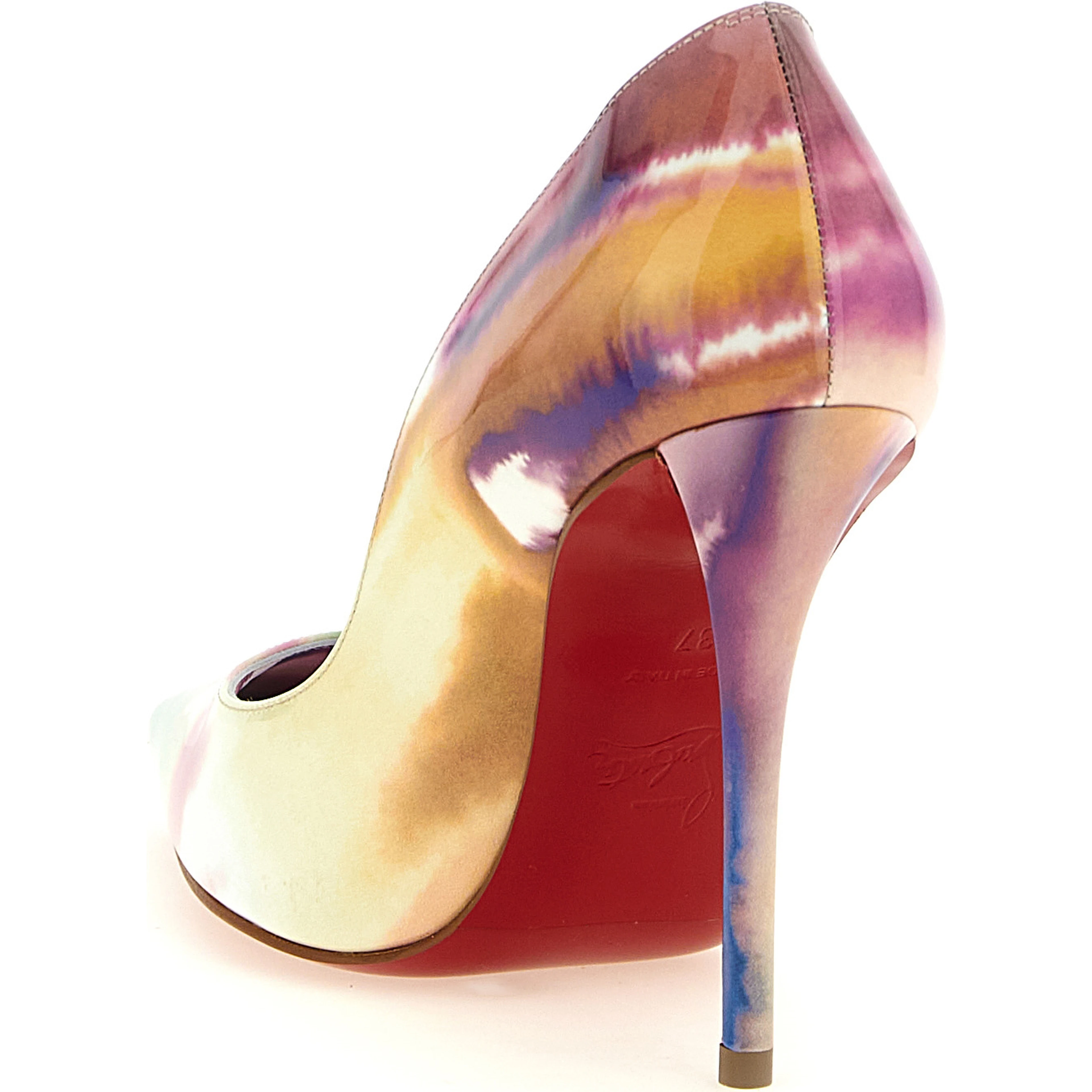 Multicolor Calfskin High Heel Pumps