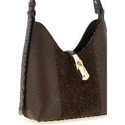 Brown Calfskin Shoulder Bag