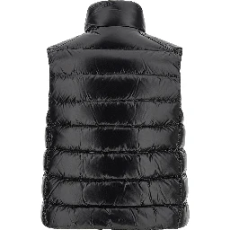 Black Polyamide Sleeveless Jacket