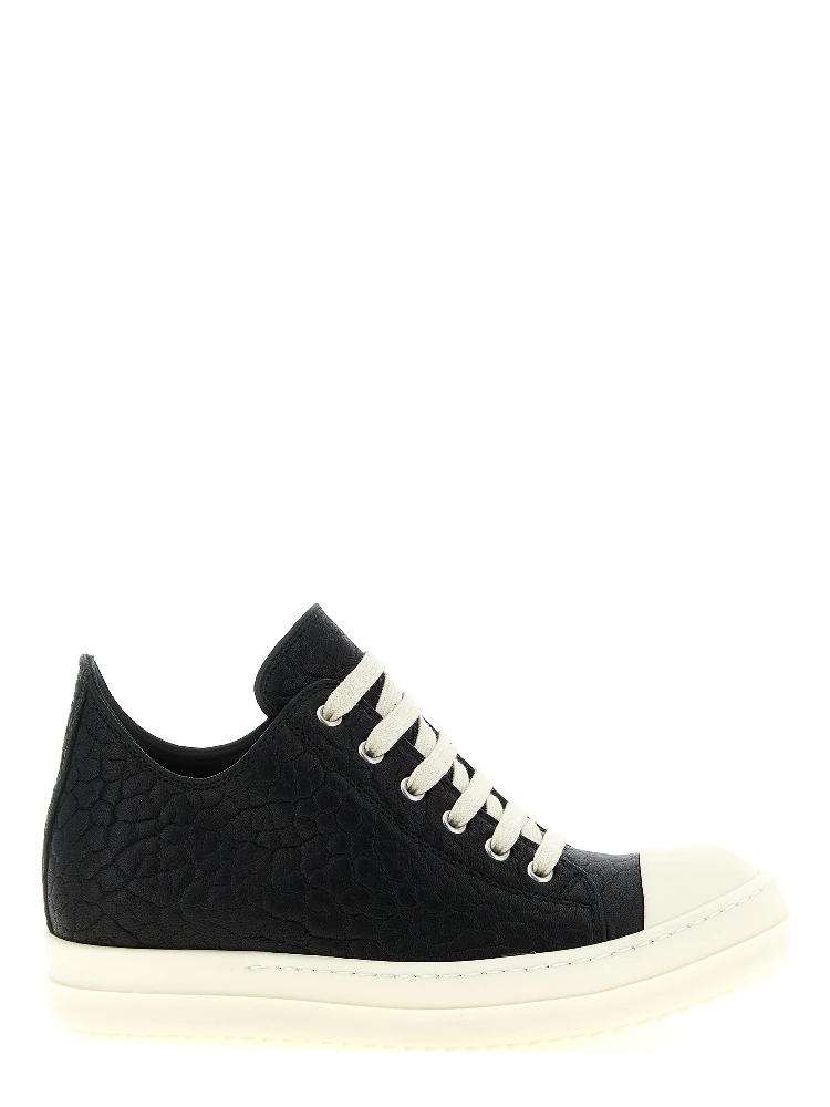Bicolor Lamb Leather Low Top Sneakers