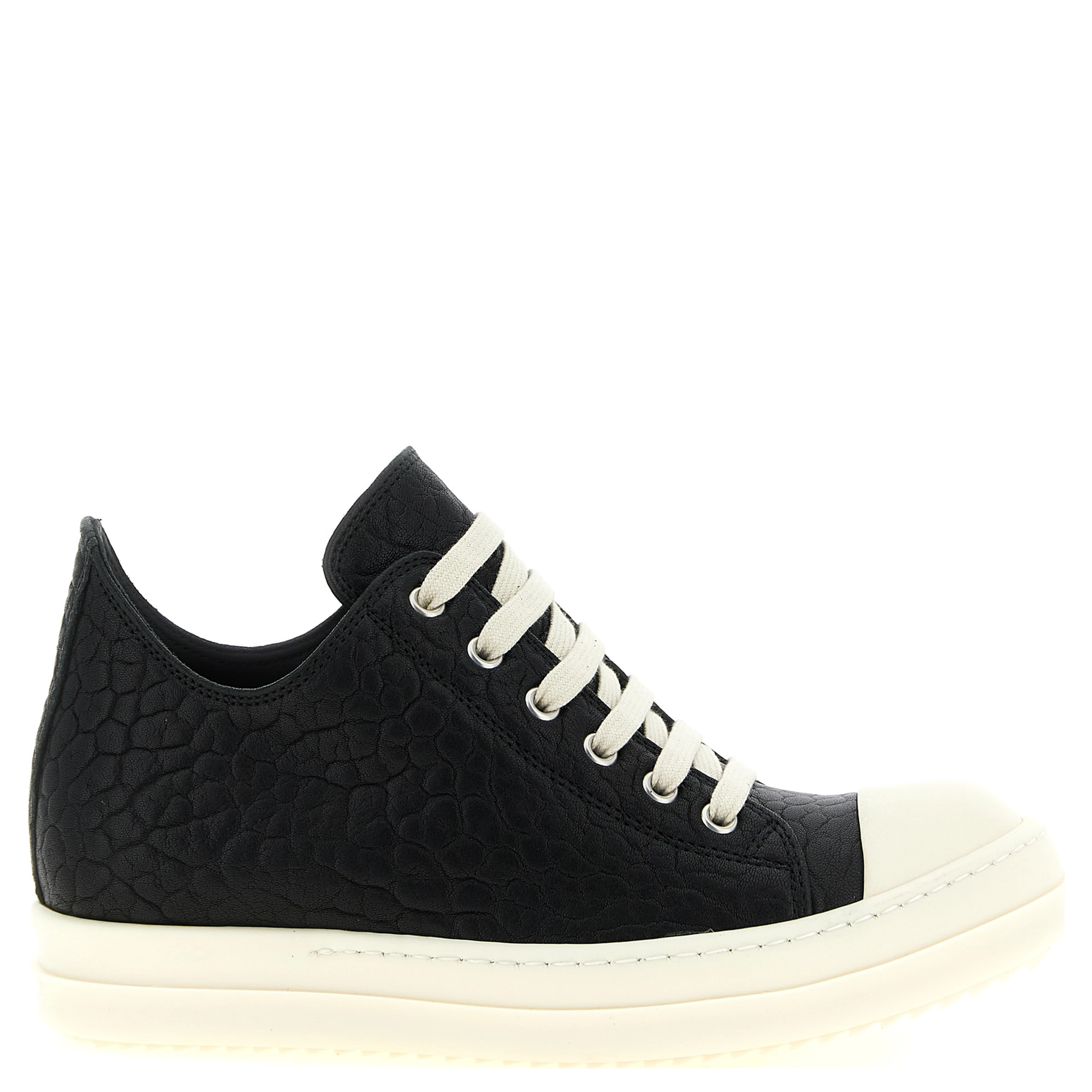 Bicolor Lamb Leather Low Top Sneakers