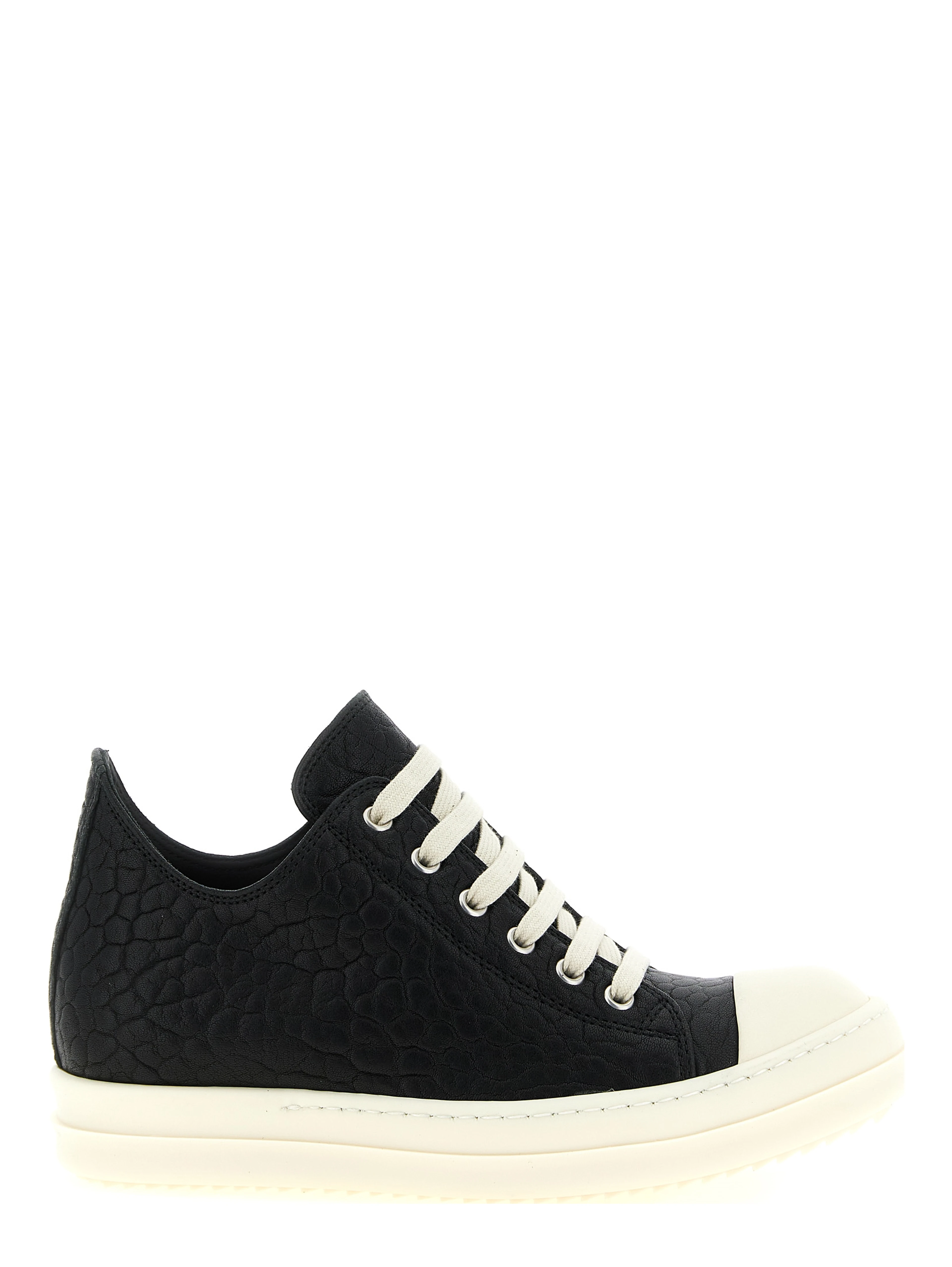 Bicolor Lamb Leather Low Top Sneakers