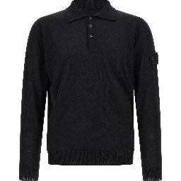 Black Virgin Wool Cardigan
