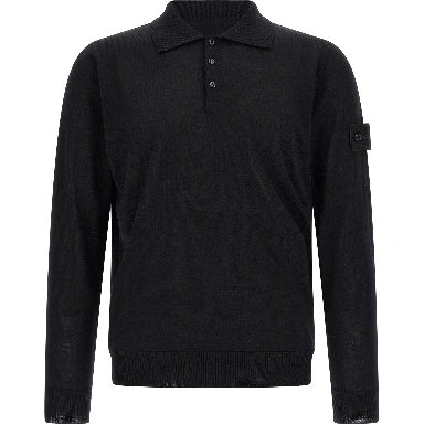 Black Virgin Wool Cardigan