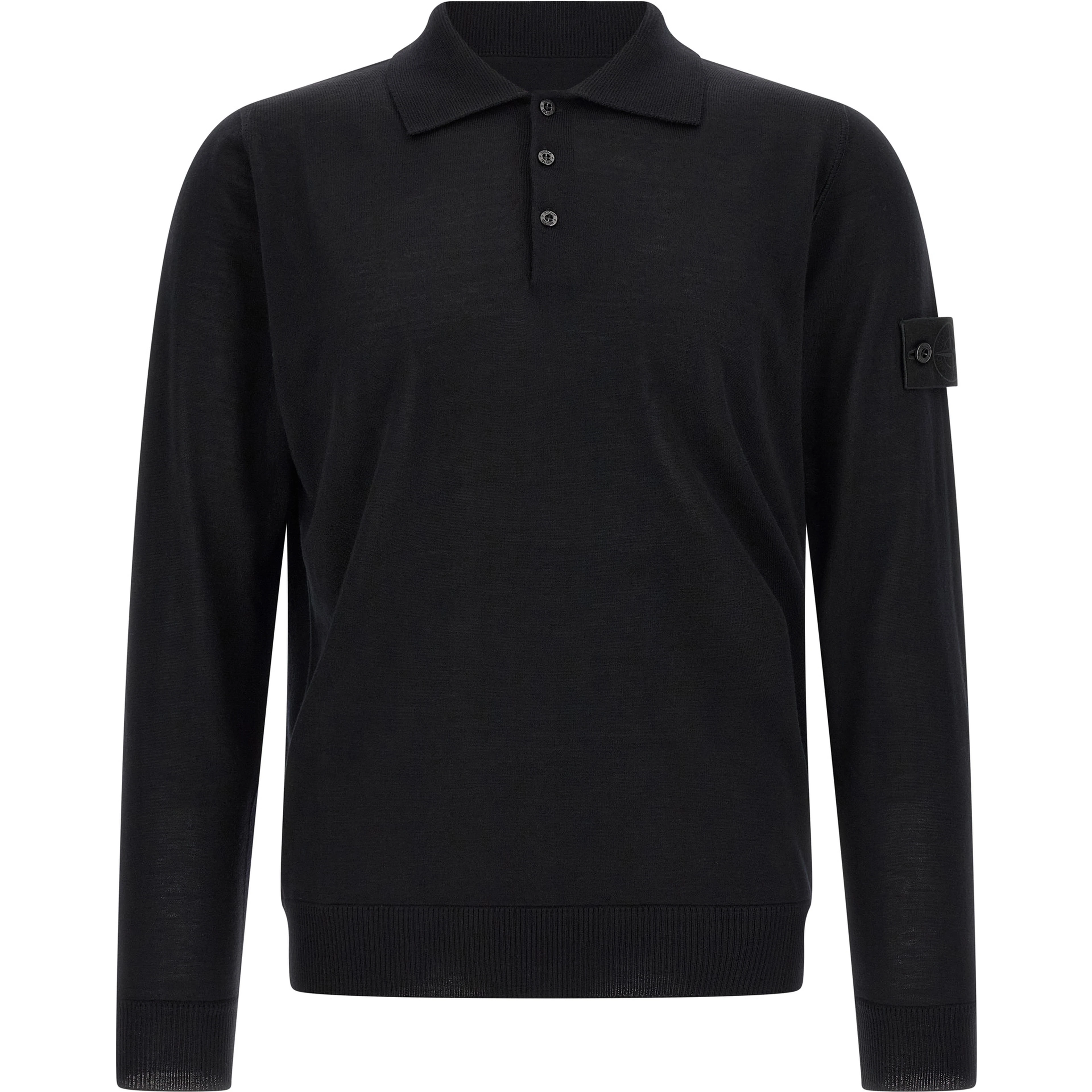 Black Virgin Wool Cardigan