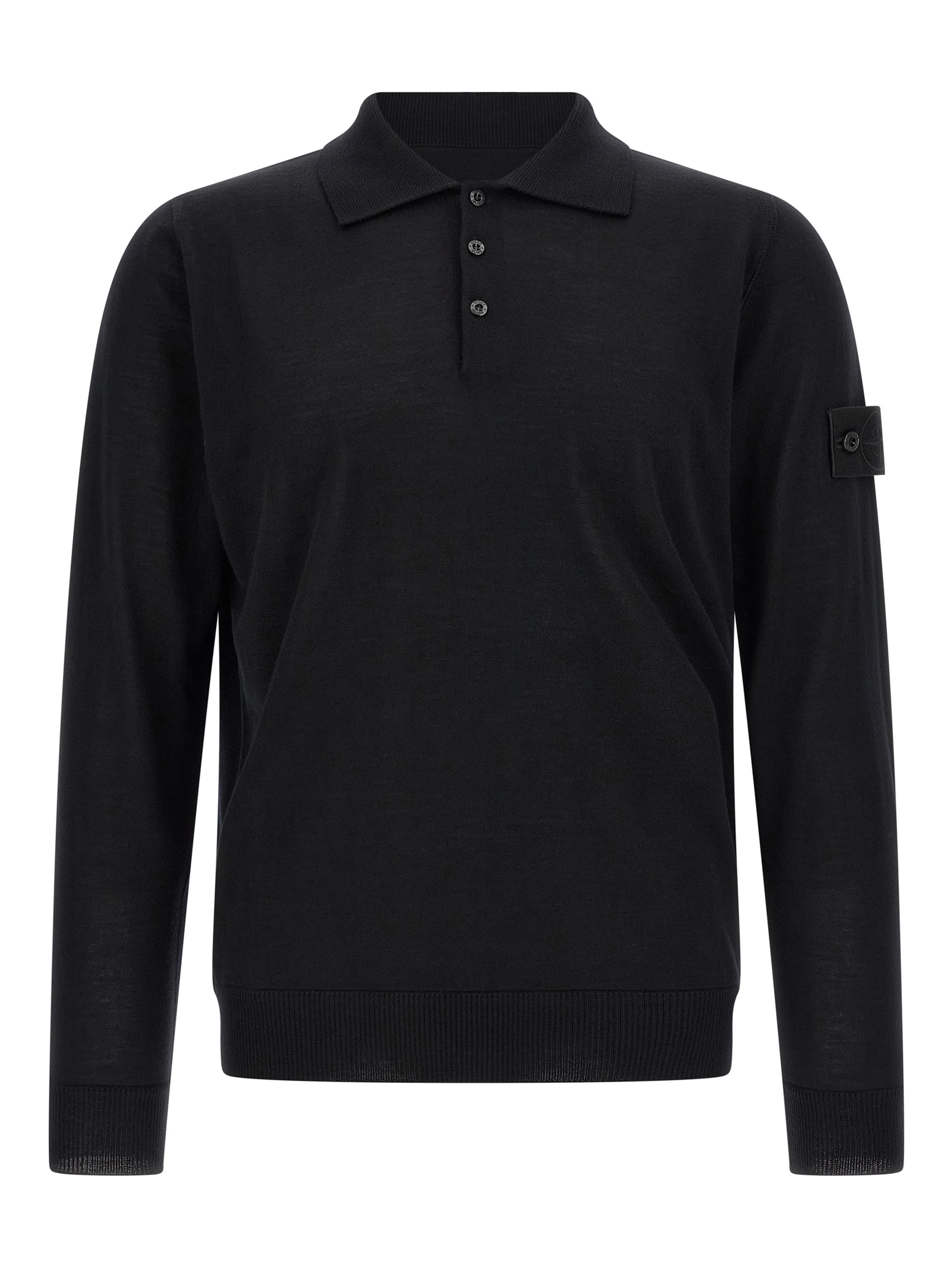 Black Virgin Wool Cardigan