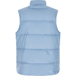 Blue Polyamide Sleeveless Jacket