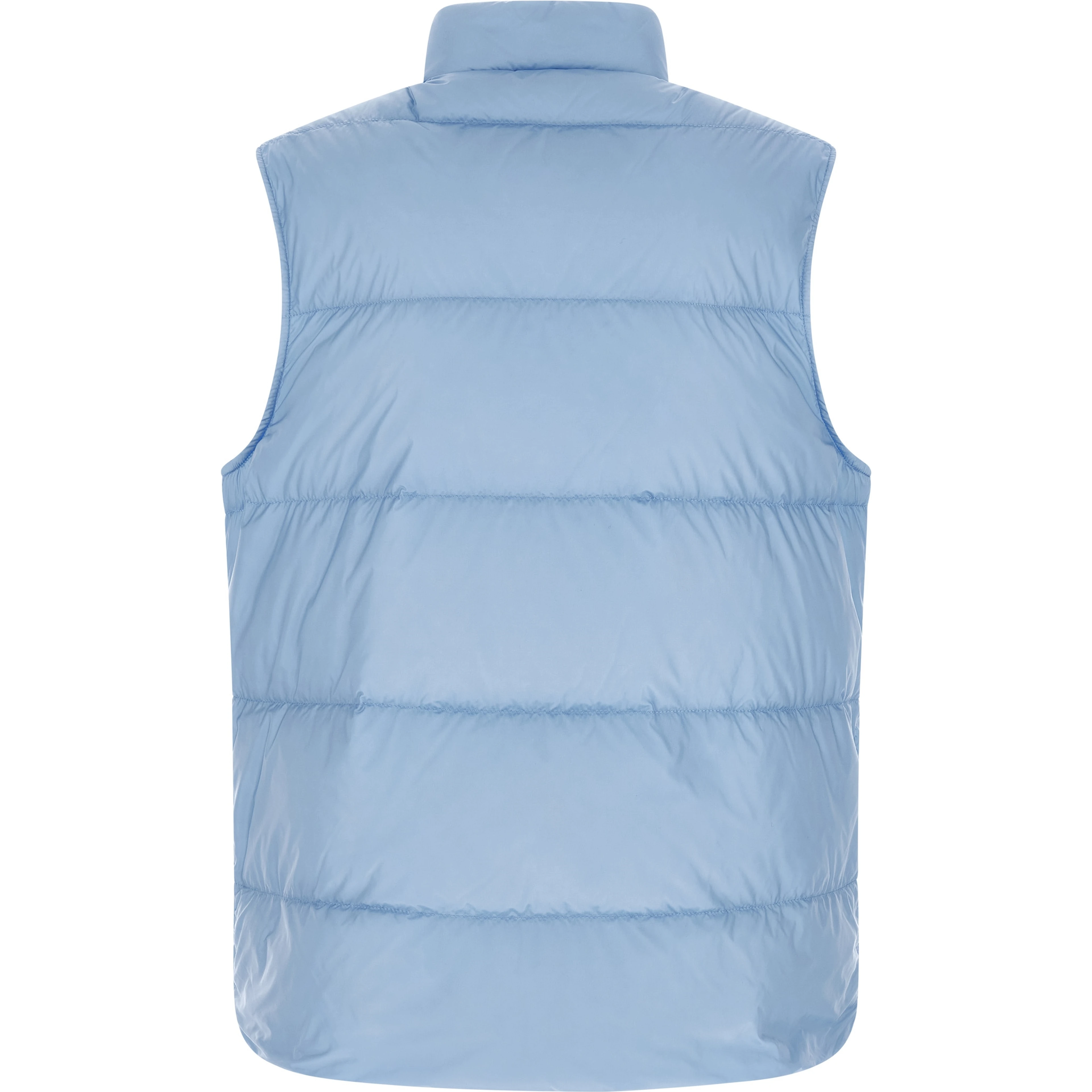 Blue Polyamide Sleeveless Jacket