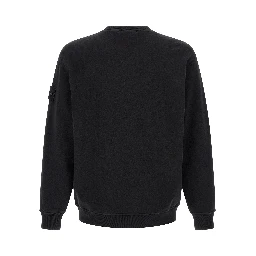 Black Cotton Sweatshirt