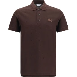 Brown Cotton Polo Shirt