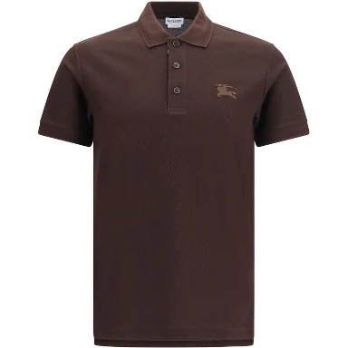 Brown Cotton Polo Shirt