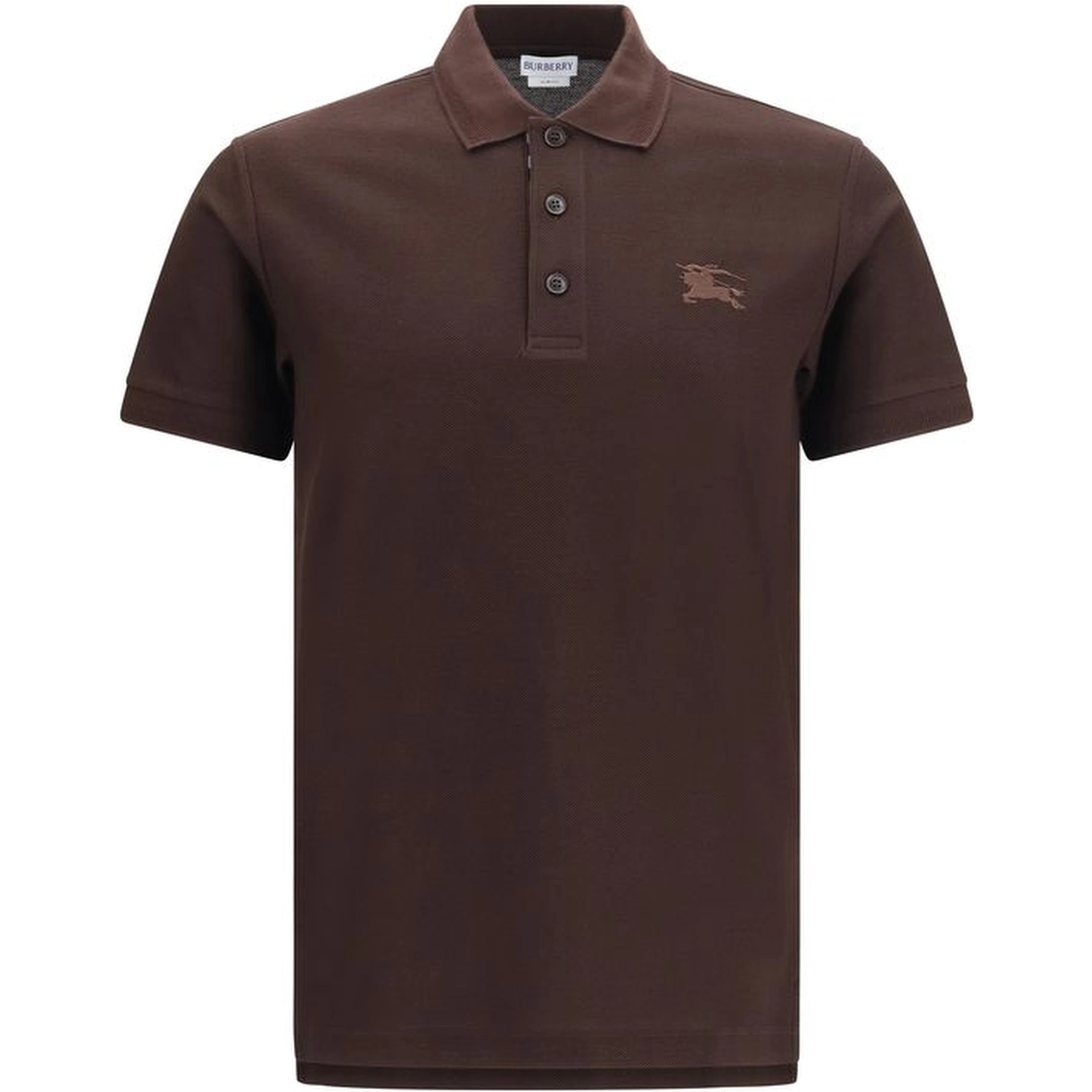 Brown Cotton Polo Shirt