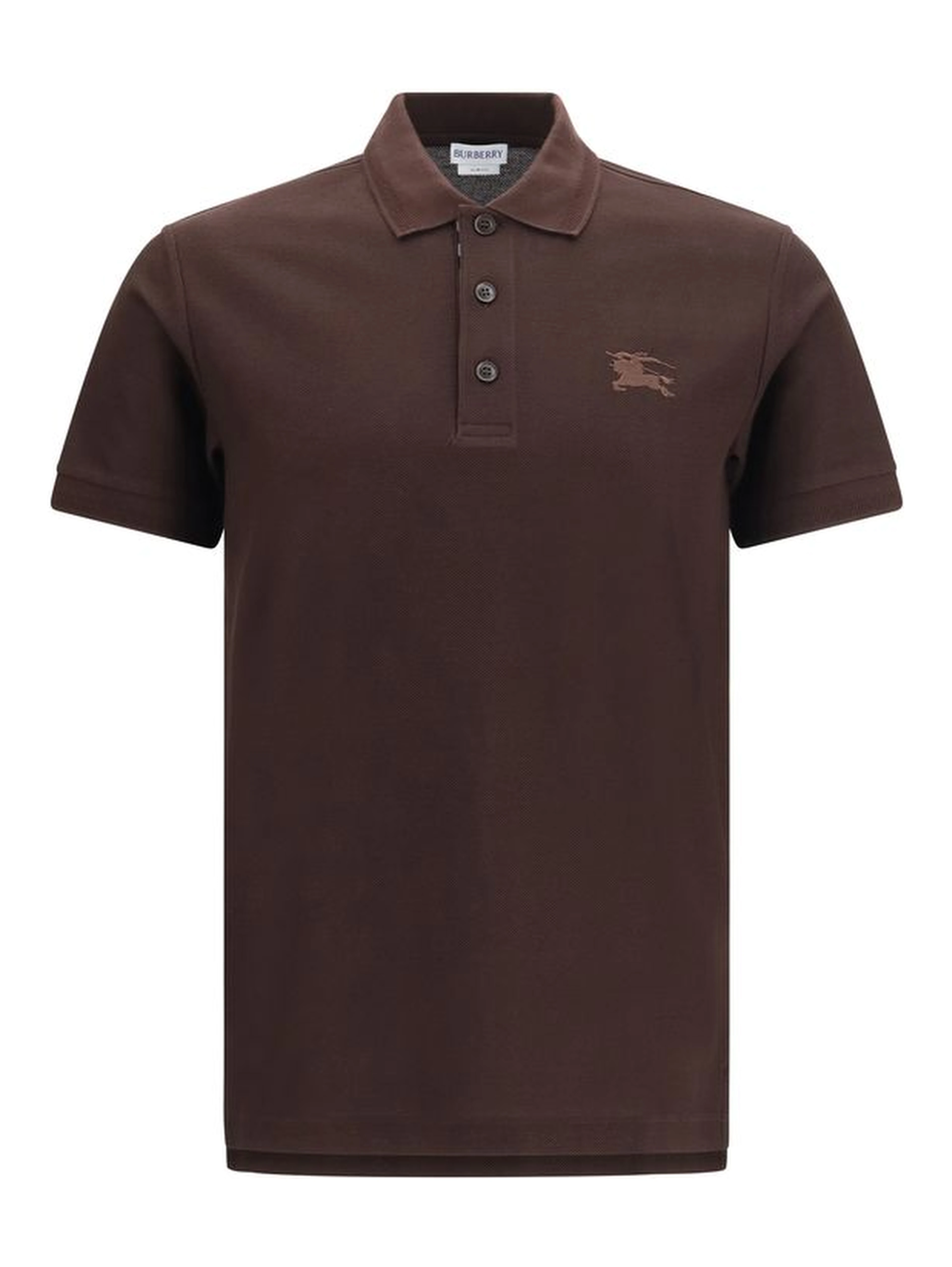 Brown Cotton Polo Shirt