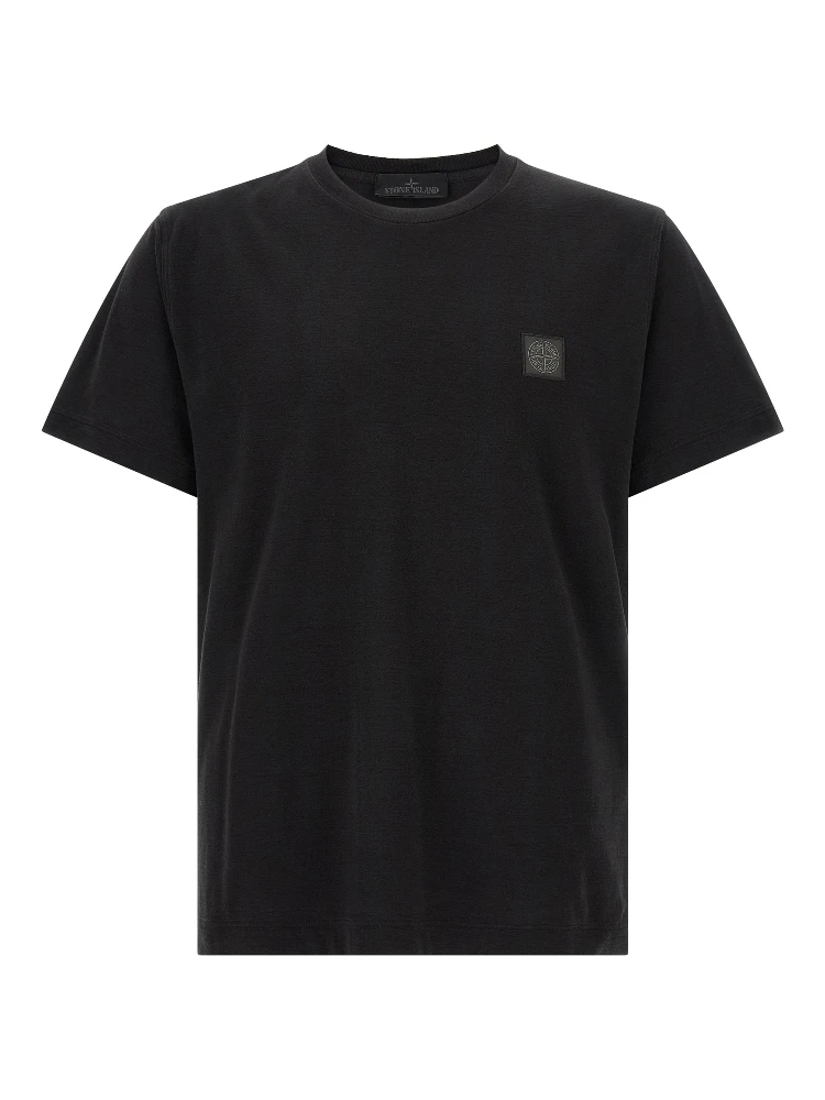 Black Cotton T-Shirt