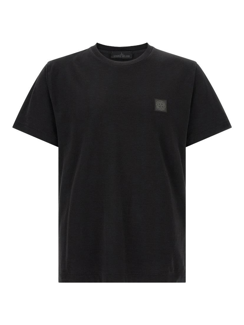 Black Cotton T-Shirt