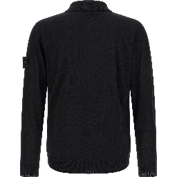 Black Virgin Wool Cardigan