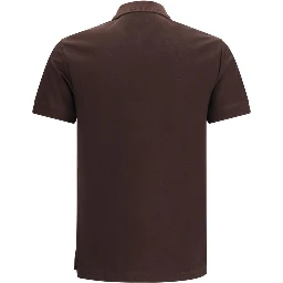 Brown Cotton Polo Shirt