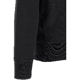 Black Cotton Sweatshirt